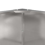 Planter Silver 120 x 120 x 50 cm Stainless Steel 883749