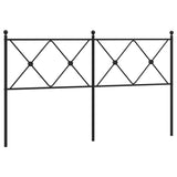 Metal Replace Headboard Black 160cm 376537