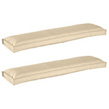 Pallet Cushion Set 2 pcs Beige 150 x 40 x 8 cm Oxford Fbric 42001711
