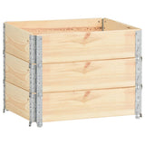 Raised Beds 3 pcs 60x80 cm Solid Pine Wood 3055161
