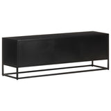 TV Cabinet 120x30x40 cm Rough Mango Wood 323148