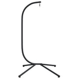 Hanging Egg Chair Stand without Basket Black Steel 4007413