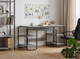 Desk with Storage Grey Sonoma 113.5 x 52 x 75.5 cm 8008035