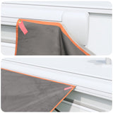 Caravan Awning -Person 240 x 350 cm Grey and Orange Taffeta 42001043