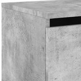 Wall-mounted Bedside Cabinets with LED Lights 2 pcs Concrete Grey 836833