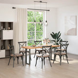 Console Table Legs U-Shaped 2 pcs Anthracite 28x cm Steel 4013170