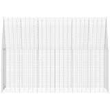 Rabbit Cage Silver 300 x 100 x 210 cm Galvanised Steel 42019242