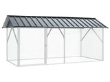 Bird Cage Anthracite 227 x 112 x 141 cm Galvanised Steel 4100924
