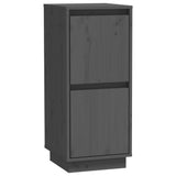 Sideboards 2 pcs Grey 31.5x34x75 cm Solid Wood Pine 813385