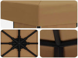 Gazebo 3 x 3 m Beige Polyester and Steel 190 gsm 900349
