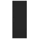 Highboard Black 34.5x34x180 cm Engineered Wood 3198978