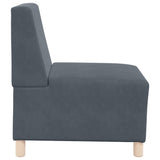 Modular Sofa Unit Armless 2 pcs Dark Grey 55 x 74 x 82 cm 3399760