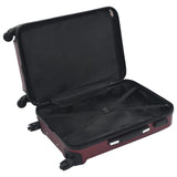 Hardcase Trolley Set 3 pcs Wine Red ABS 91874