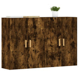 Wall Mounted Cabinets 2 pcs Smoked Oak Engineered Wood 3197878
