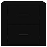 ZNTS Bedside Cabinet Black 50x39x47 cm 816705