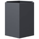 Garden Planter Anthracite Hexagon 46x40x45 cm Steel 851112