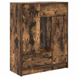 Sideboard with Drawers and Doors Smoked Oak 73x31x90 cm 861854
