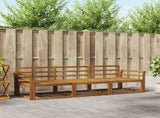 Outdoor Sofa Set 3 pcs Natural Solid Acacia Wood 3367122