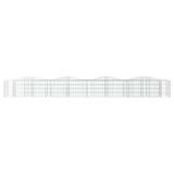 Arched Gabion Raised Bed 400x50x50 cm Galvanised Iron 153543