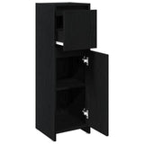 Bathroom Cabinet Black Oak 30 x 30 x 95 cm Engineered Wood 862504