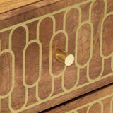 Bedside Cabinets 2 pcs 40x33x46 cm Solid Wood Mango 358283