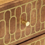 Bedside Cabinets 2 pcs 40x33x46 cm Solid Wood Mango 358283