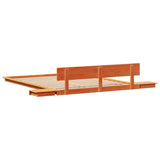 Bed Frame Brown 160 x 200 cm Wood 872394