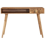 ZNTS Writing Desk 110x50x76 cm Solid Wood Acacia 338434