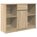 Sideboard with Drawer Sonoma Oak 101x35x76 cm Engineered Wood 861564