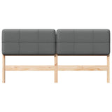 Upholstered Headboard Brown and Light Grey 200 cm 880103