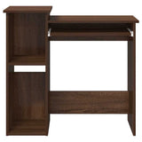 Desk with Shelves Brown Oak 84x40x78 cm Engineered Wood 860451