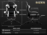 Gaming Chair, Computer Chair with Footrest and Lumbar Support, Ergonomic Video Game Chair with 31123887
