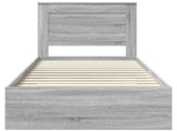 Bed Frame with Drawer with Headboard Manual Engineered Wood 3410355