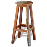 241647 Bar Stool Solid Reclaimed Wood
