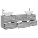 Bathroom Furniture Set 3 pcs Grey Sonoma 49.5 x 44.5 x 65 cm 3405896