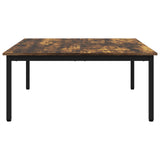 Coffee Table Smoke Oak 100 x 100 x 45 cm Engineered Wood 892586