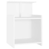 Bed Cabinets 2 pcs White 40x35x60 cm Engineered Wood 806176