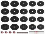 2-in-1 Dumbbell Set 40kg Black and Red Cement and Iron Sand 3442915