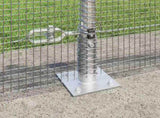 Welded Wire Fence with Concrete Base 10 x 0.6 m Silver Mesh 3352273