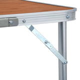 48174 Foldable Camping Table Aluminium 180x60 cm