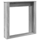Fireplace Surround Grey Sonoma 100x20x100 cm Engineered Wood 854576