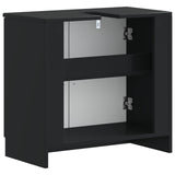 Bathroom Sink Cabinet UTRECHT Black 59.5 x 31.5x 59 cm 897666