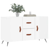 Sideboard High Gloss White 100x36x60 cm Engineered Wood 828142