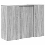 Reception Desk Grey Sonoma 135x50x103.5 cm Engineered Wood 3324192