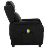 Massage Chair with Cushion Black 93.5 x 67.5 x 101.5 cm Fabric 348351