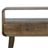 Curved Grey-wash Console Table IN971