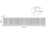 Gabion with 3.5 mm Wire and 5x5 cm Mesh 600x10x150 cm 3462078