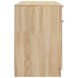 Desk with Side Cabinet Sonoma Oak Engineered Wood 3115910