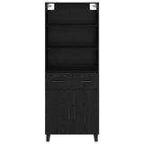 Highboard 2 pcs Black Oak 69.5 x 34 x 180 cm Engineered Wood 3416084