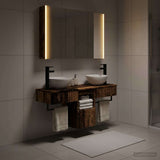 Bathroom Cabinet Set 4 pcs Old Wood Engineered Wood 3406269